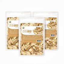 백장생 건조 말린 생강, 300g, 3개