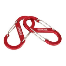 가벼운 알루미늄 에스형 비너 8cm 2p 멀티툴비너 천막설치 산악고리 캠핑카라비너