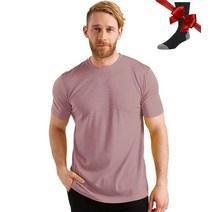 악취측정기 100% 메리노 울 T 셔츠 남성 기본 레이어 Tshirt 180G 매일 Undershirt Wicking 안티-냄새 하이킹 양말, [06] Black Heather, [02] USA Size S