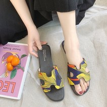 ZZJJC 샌들 여성 셀러브리티 플랫 슬리퍼에 패션 여성화 신기