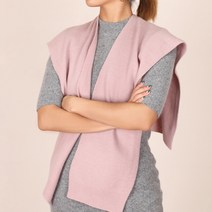 레이어드 울 가디건_어깨 니트 숄