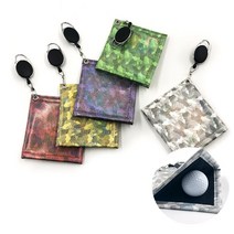 골프 수건 골프볼 타올 골프공 릴와이어 타월 골프채 미니 클럽 딲이, 옐로우