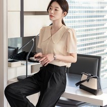 시크라인 카스파 플랫 카라 블라우스 CLMB-B-09