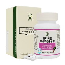 루바브추출물 치커리뿌리 로즈힙 건조효모 효능 혈관 갱년기 여성건강 식약처인정 해썹 60정, 1