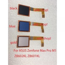 1pcs 홈 버튼 지문 센서 플렉스 케이블 수리 부품 ASUS Zenfone Max Pro M1 ZB602KL ZB601KL, Black