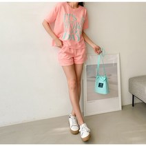 르엠마 핑크걸 트레이닝 반팔 반바지 세트