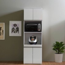 Sunshine 키큰주방장 렌지대수납장 보관함 슬라이드 밥솥 서랍장 600, 메탈릭그레이