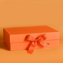 선물포장박스 종이박스 포장상자 사탕 마카롱 포장 마그네틱 디자인 선물 싸바리박스 71, S-26.5x19x8cm, 주황색