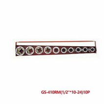 2007797 지니어스 1 2in 핸드소켓세트10pcs GS 410RM, 색상:[색상]본상품
