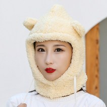 자전거방한마스크 오토바이바라클라바 스노우보드 발라클라바 바람에 강한 겨울 모자 따뜻한 양털 스키 마, 02 Beige