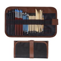 조소 헤라 스파츄라 점토공예 스컬피 도구 미니아트 모델링 도예 도구 23종 세트, 23pcs 세트