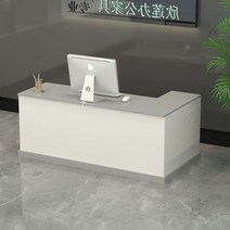 인포데스크 카운터계산대 포스계산대 약국 카페카운터 업소용카운터 카운터테이블 미용실 51, 120x60x80cm, 무광화이트에그레이좌회전