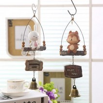 케이프타운 빈티지 현관 장식 도어벨 문종, 토끼