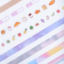 리훈 다정한마테 15mm 다꾸용 마스킹테이프 모음, 10. (018)민트홀로그램