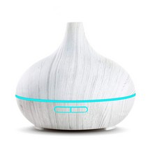 휴대용 건조 소형 테라피 디퓨저 자취 방 예쁜 미니 USB 가습기 고품질 550ml 아로마 에센셜 오일 우드 그레인 원격 제어 초음파 7 색 조명, 04, 우리를