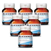 블랙모어스 네일(손발톱) 헤어(머리카락) & 스킨(피부) 60정 X 6개, 1세트