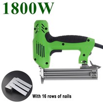 전기타카 실타카 콘크리트 타카 대타카1800W 전기 네일건 스테이플러 키트 가구 건 Tacker 30 개/분 핸, 02 EU Plug