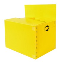뉴프라테크 이사박스 7호(고급형)-5개묶음 [모서리 필라멘트테이프 부착 박스], 노랑