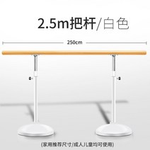 댄스 스틱 가정용 발레바 무용바 1인용 이동식 댄스방 전문 교실 스틱 프레스 기구, 프린세스 업그레이드 화이트 풀세트 2.5m