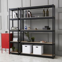 울트라랙 가로60x깊이30x높이150cm 3단 선반 베란다 다용도 무볼트 철제 앵글 세탁기, 블랙