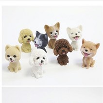 차내부꾸미기 강아지 동물 차량 자동차 인형 피규어 댕댕이 멍멍이 불독 대시보드 레이, 허스크