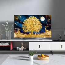명화 티비 TV 덮개 가리개 인치 돈버는 그림 종류별 모니터 먼지 커버 골드 42 55 65 75 액자 풍경 HA7, 42인치  현금 소