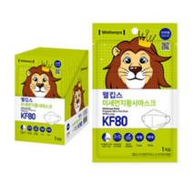 웰킵스 미세먼지황사마스크 대형 KF80, 30개입, 2개, 백색