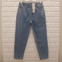 [에꼴리에] 22년 봄신상! **고품질 중저가격~ 배기핏 청바지** 인기많은 주니어 여아용 봄맞이 신축성좋아 편안하고 활동적이며 코디하기 편한 배기 밴딩 레트로 블루진