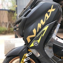 2021 야마하 NMAX 튜닝 로고 영문 A타입 스티커 프론트 커버 데칼, Gold - 골드