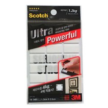 [∂LL7] 3M 스카치 초강력 다용도 양면테이프 액자용 1.3x2.5cm 산업용 학교 도양면 사무용 공업용 문구용 사무실_h§eEA, §본상품§e, 무◇옵션