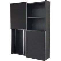 행복한욕실 국산 욕실 밸런스 블랙 욕실장 화장실 수건 수납장 size 600, 단품
