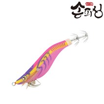 손피싱 에기 왕 2.2호 쭈꾸미 갑오징어 무늬오징어 한치 낚시 채비, 핑크
