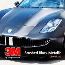 쿨제이 3M 2080-BR212 브러쉬 블랙 메탈릭 차량 셀프 랩핑 PPF 카스킨 생활보호 패키지 마프로 에이버리 크롬 (2740716), 색상:기본