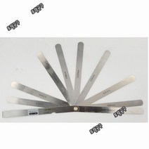 0.04~0.3mm 172MC 9매 전장 150mm 일본정품 블루텍 시크니스게이지 틈새게이지 치크니스게이지 두께측정기, 9개