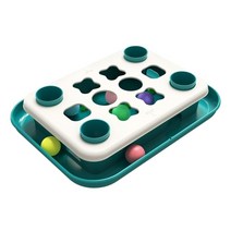고양이 캣타워 대형 핸드메이드 사 DIY 벽선반 워커 퍼즐 장난감 개발 애완 동물 IQ 파기 컬러 공 플라스틱 보상 먹이 레벨 1-2 미끄럼 방지 가슴, [01] Green