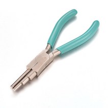 공예 펜치탄소강 둥근 코 플라이어 14.5x7.9x1.3cm 및 구리 보석 와이어 0.3mm/롤 혼합 색상과 DIY 공구 세, 04 Turquoise 3-Step, 04 Turquoise