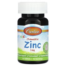 칼슨 어린이 아연 혼합 베리 5mg 츄어블 42정