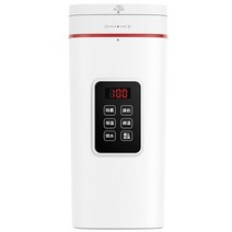 100v-240v 스마트 전기 물 주전자 500ml 휴대용 열 냄비 빠른 끓는 여행 야외 건강 냄비 절연 물 보일러, 백인 지적인