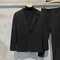 모직 재킷 남자의 가벼운 요리 바람 남자 캐주얼 겨울 남자 두꺼운 모직 정장