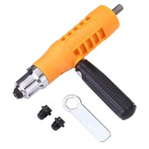 리베팅 충전 리벳건 둥근머리 리벳 전기 너트 gun riveting tool cordless insert riveter adapter kit handheld riveter in, 세트