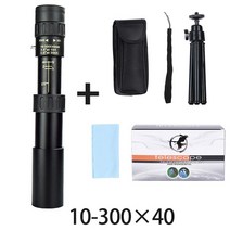 고배율 천체망원경 입문용 천체관측 굴절 달휴대용 강력한 10-300x40 Hd 줌 망원경 고품질 금속 단안 장거, 04 10x300x40 set1, 04 10x300x40 set1