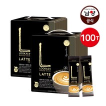 남양 루카스나인라떼 시그니처/ 더블샷/ 돌체/ 바닐라 60T 100T 스틱커피, 라떼 시그니처, 100T (50T x 2개)