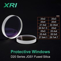 거리측정 레이저줄자 디지털 파이버 레이저 보호 창문 렌즈 보호용 창문 WSX Precitec Raytools 헤드 용 Dia20/22.35/24.9/25.4/26.5/27.9, CHINA, 18x2mm, 18x2mm