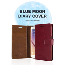 머큐리 블루문 다이어리 LG Q7/Q7플러스공용 케이스/지갑형/카드수납
