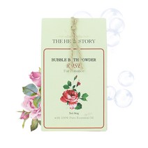 거품입욕제 커플입욕제 더허브스토리 바스파우더 로즈 80g, 1개