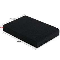 방음패드 방음재 방음매트 30x17x4CM 300x200x4.5CM 방음 폼 스튜디오 모니터 스피커 음향 절연 폼 아이솔, 300x170x40mm