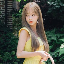가발매니아 롱스트레이트 5헤어피스 54cm 똑딱이붙임머리 가발, 밀크블론드