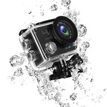 초보 브이로그 유튜버 입문용 4k UHD 액션캠 카메라 / 녹화 가성비 캠퍼 영상, GPRO-4000 블랙