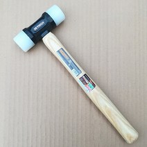 망치 가정용 차량용 캠핑 수공구 32mm 나일론 해머 Leathercraft 화이트 왁스 나무 손잡이와 망치 조각 DIY, 02 35MM