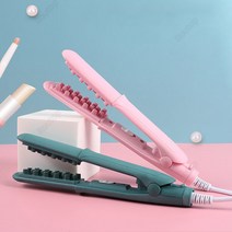 Routop 고데기 뿌리 볼륨 고데기 웨이브 물결 부스스한 머리, 6124그린